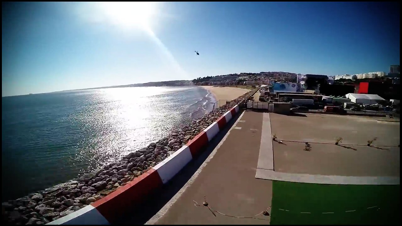 Lift off by the sea