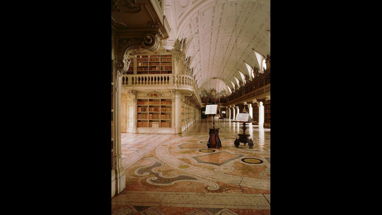 Library of the palace of Mafra (photo by Luis Pavao)