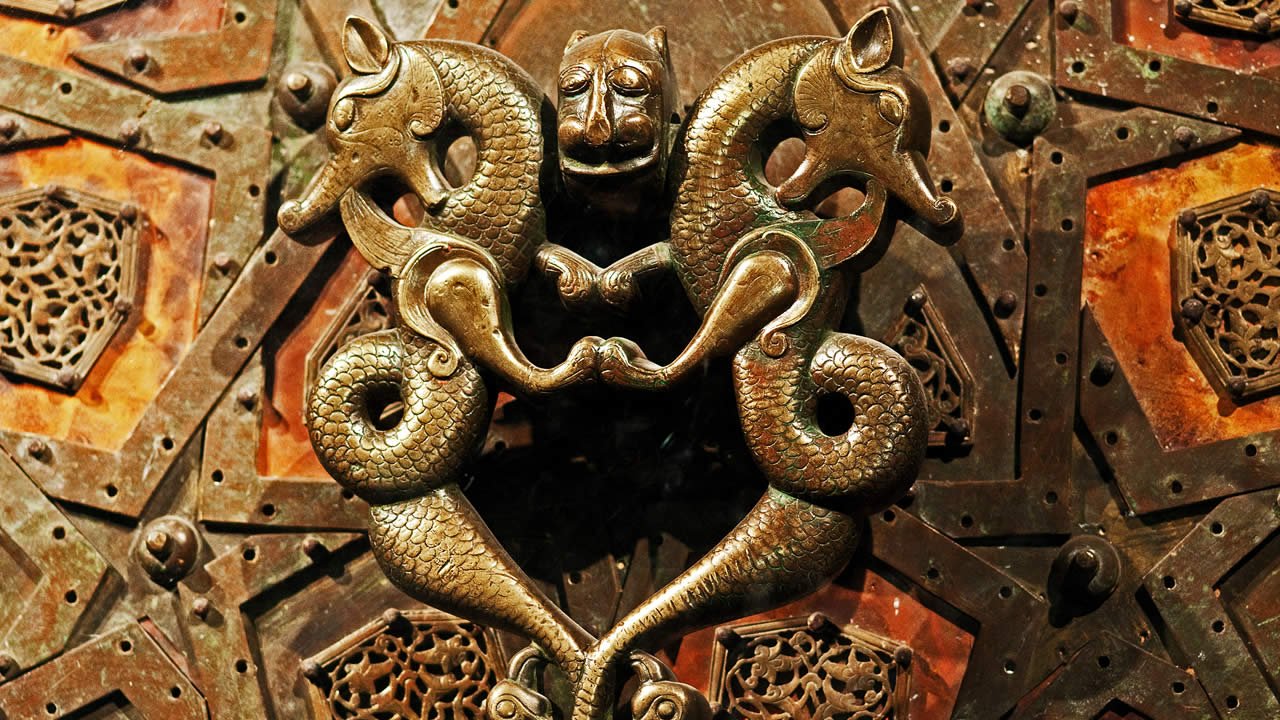 The door knobs of Cizre Grand Mosque