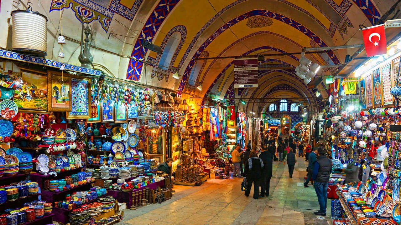 A street at the Grand Bazaar of Istanbul.