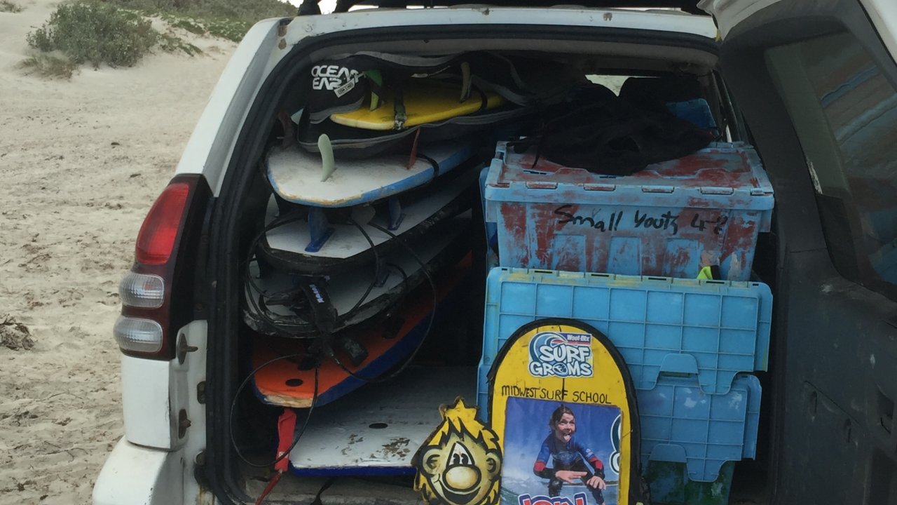 A Large range of surfboards and wetsuits to hire
