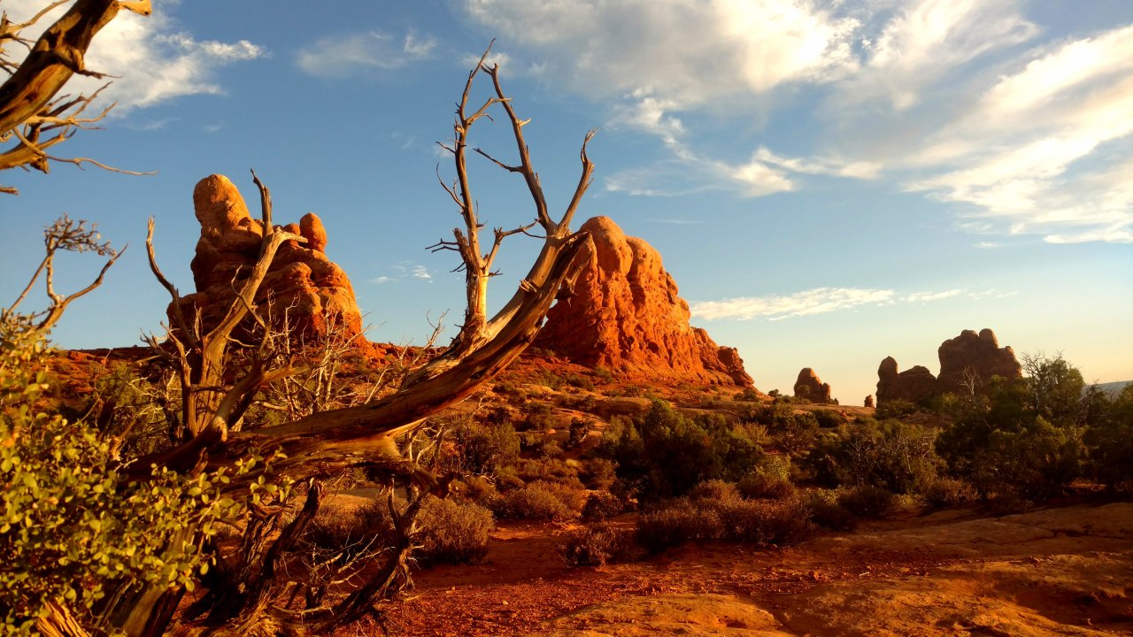 Sunset in Arches National Park