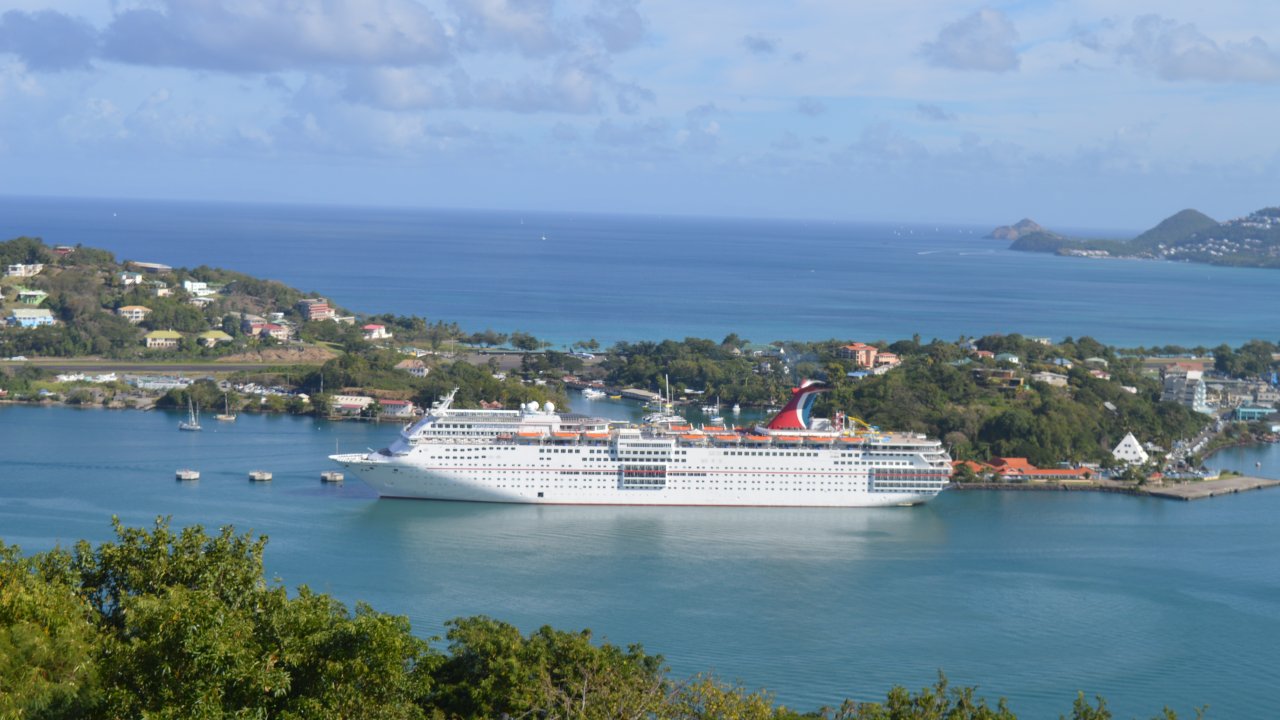 View of Carnival Fascination at Morne Fortune