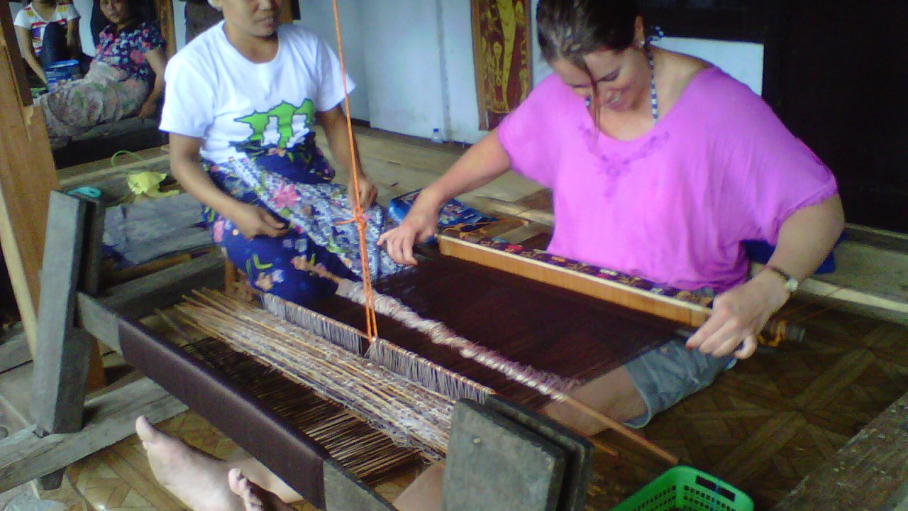 Hand Weaving Ikat