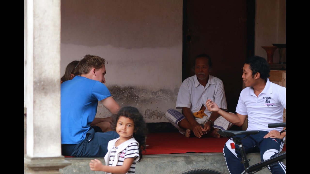 Visit to a local priest compound