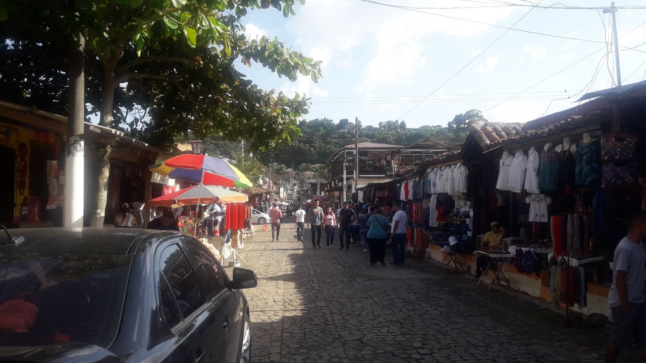 Street of Ataco mountain town