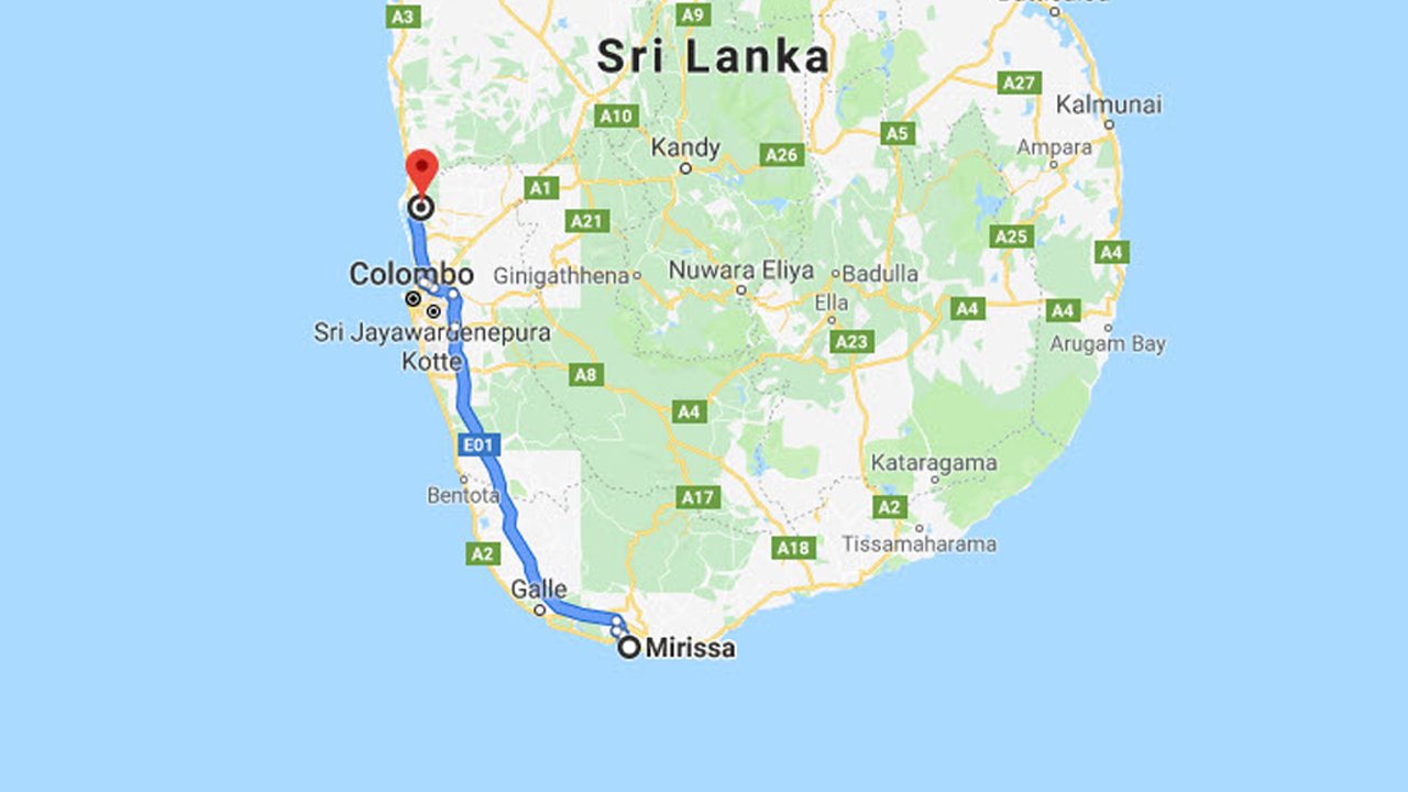 Mirissa City to Colombo Airport (CMB) Private Transfer 