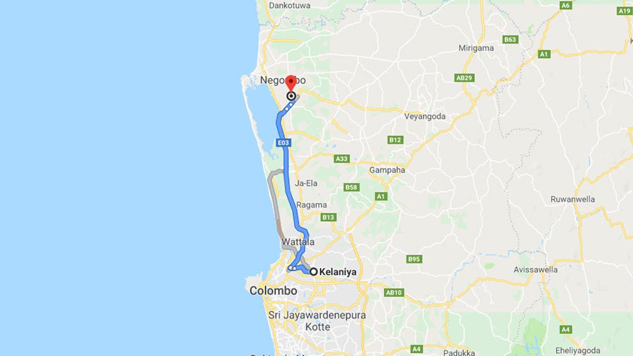 Kelaniya City to Colombo Airport (CMB) Private Transfer 