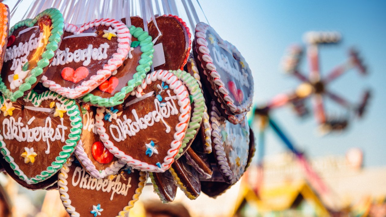 Gingerbread hearts from Oktoberfest