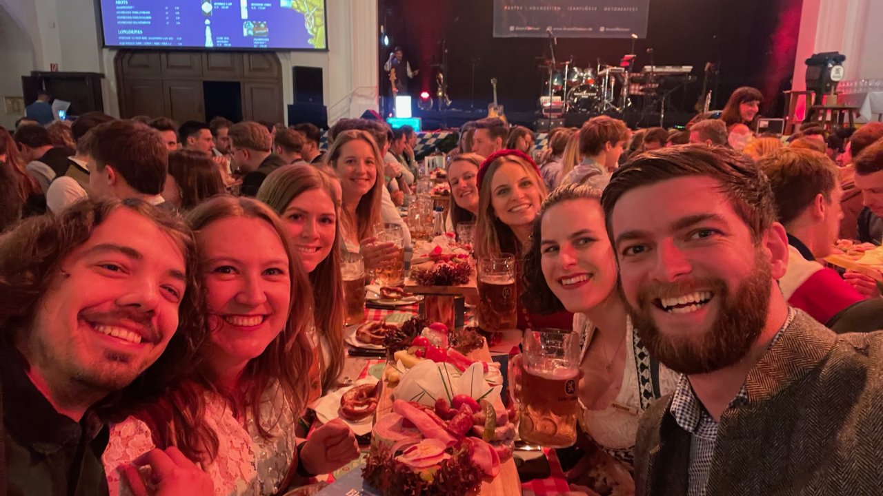 Table reservation inside the Löwenbräu Strong Beer Festival