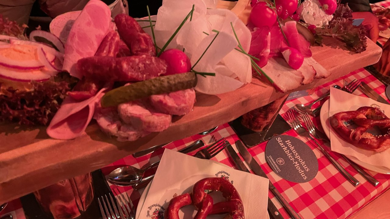 Bavarian Appetizers with Pretzel