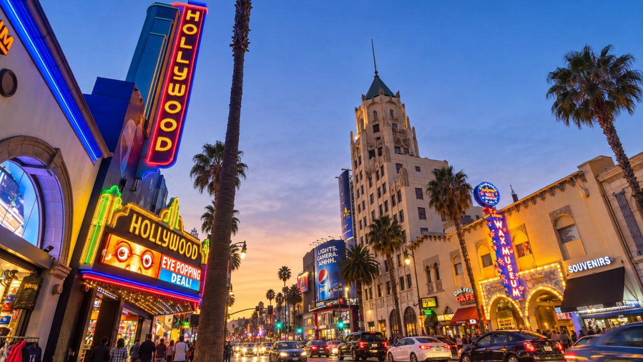 Hollywood Boulevard at Sunset