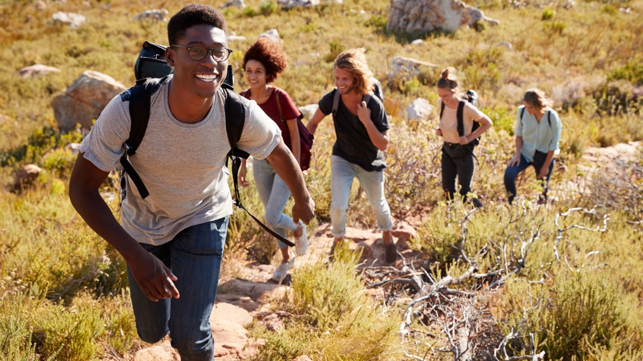 Hikers enjoying Escondido Canyon