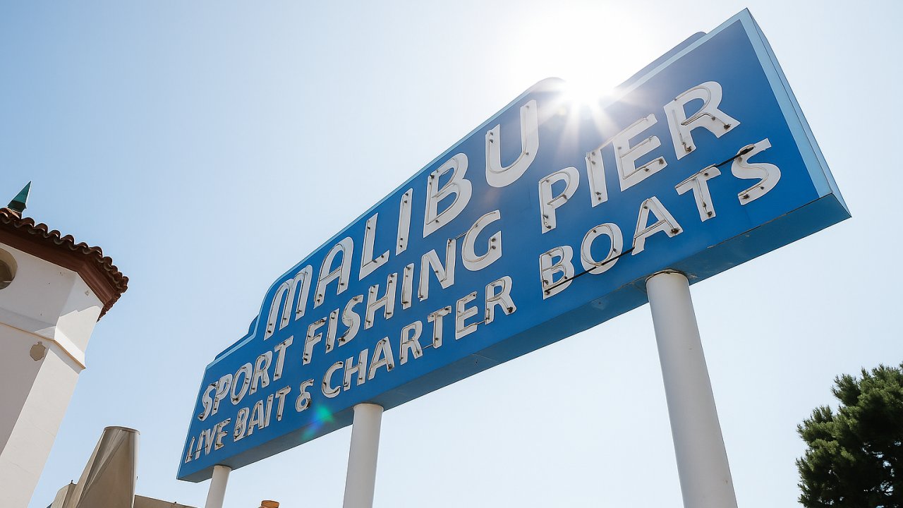 Malibu Pier Sign