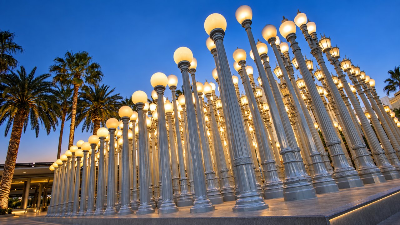 Urban Light at Blue Hour