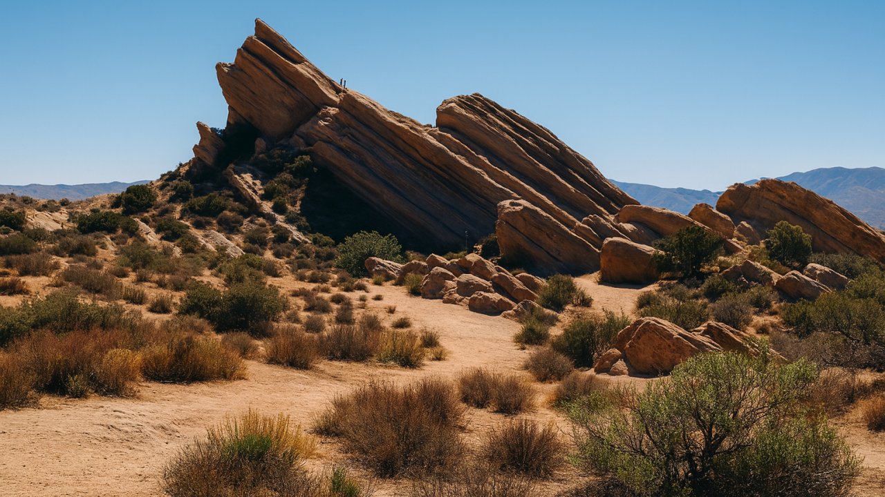 The iconic Vasquez Rocks formation