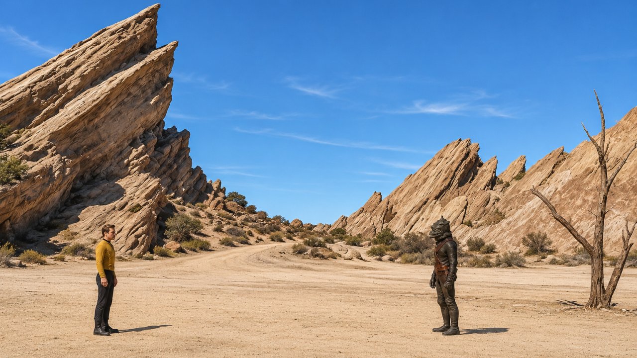 Iconic Star Trek “Arena” scene filmed at Vasquez Rocks Natural Area Park