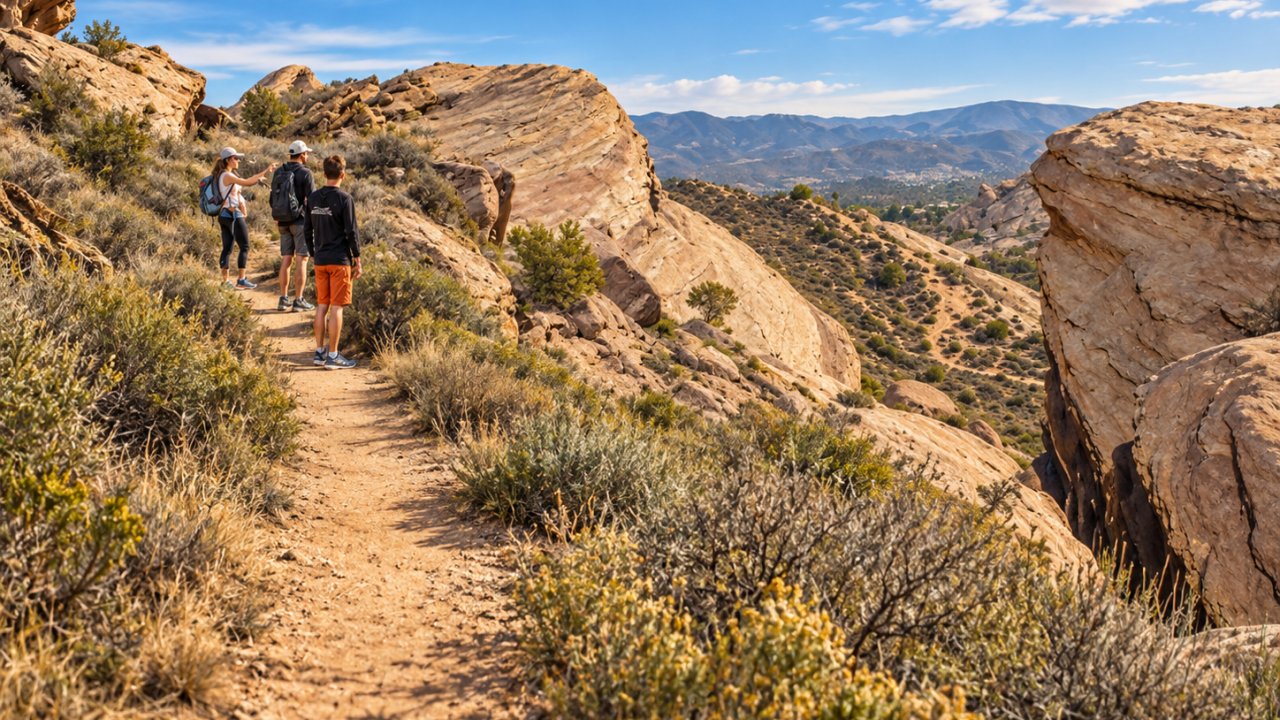 Pacific Crest Trail at Vasquez Rocks
