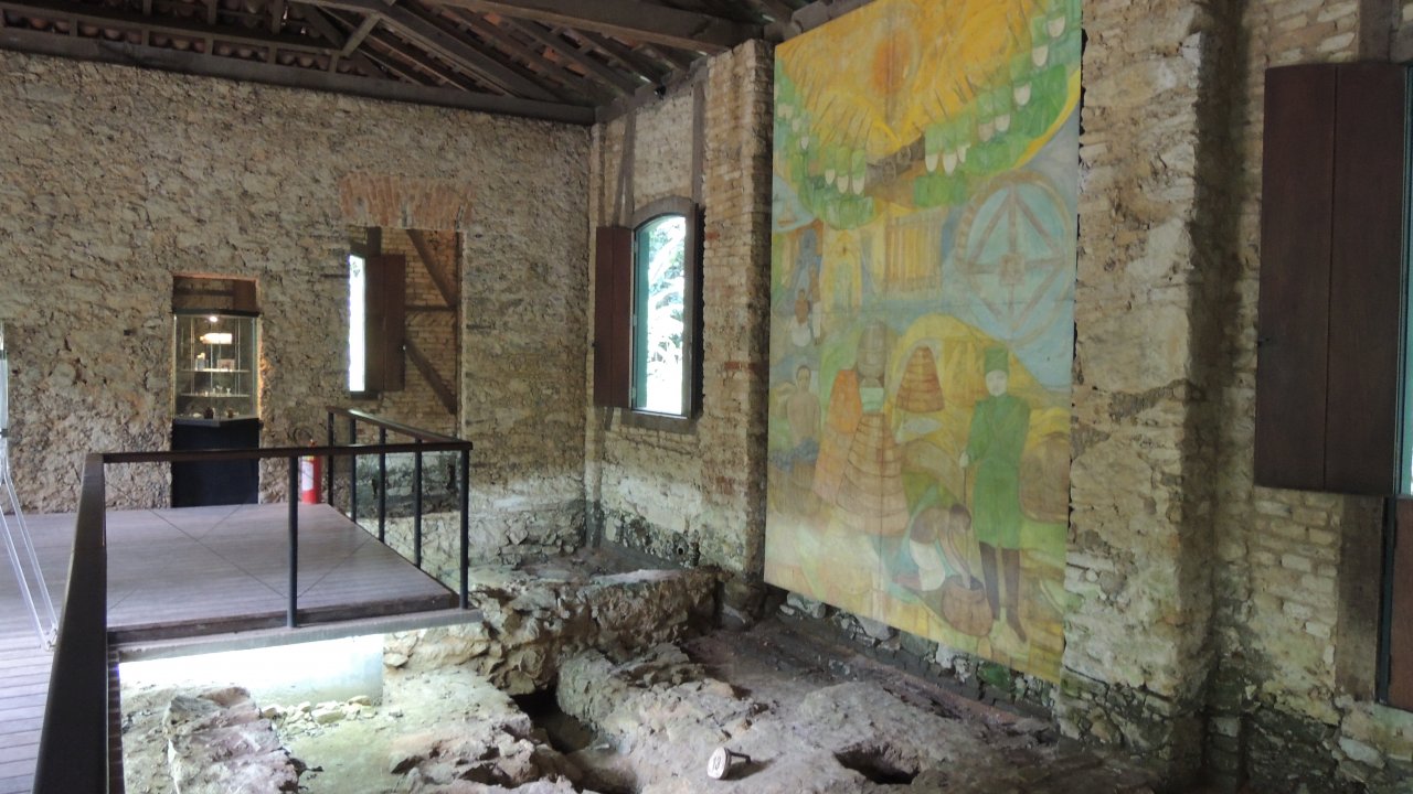 Ruins of gunpowder facility at the Botanic Garden