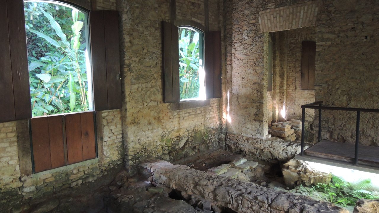 Ruins of gunpowder facility at the Botanic Garden