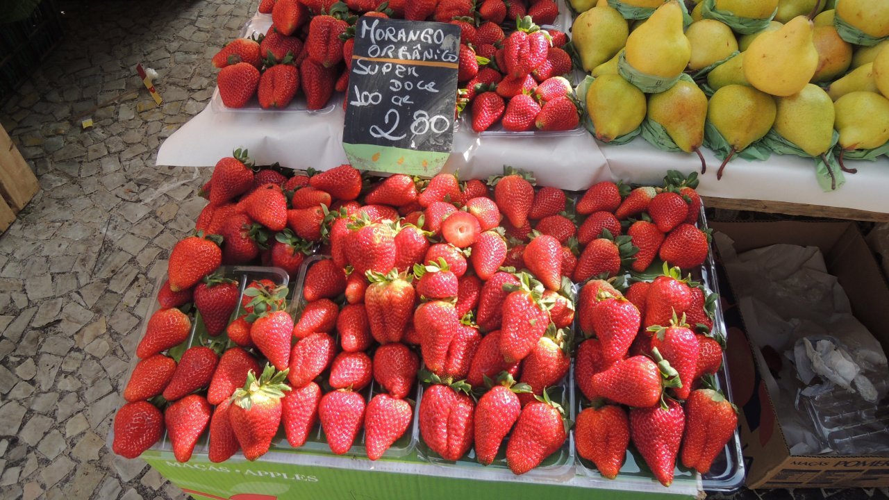 Fruit stand at the farmers market
