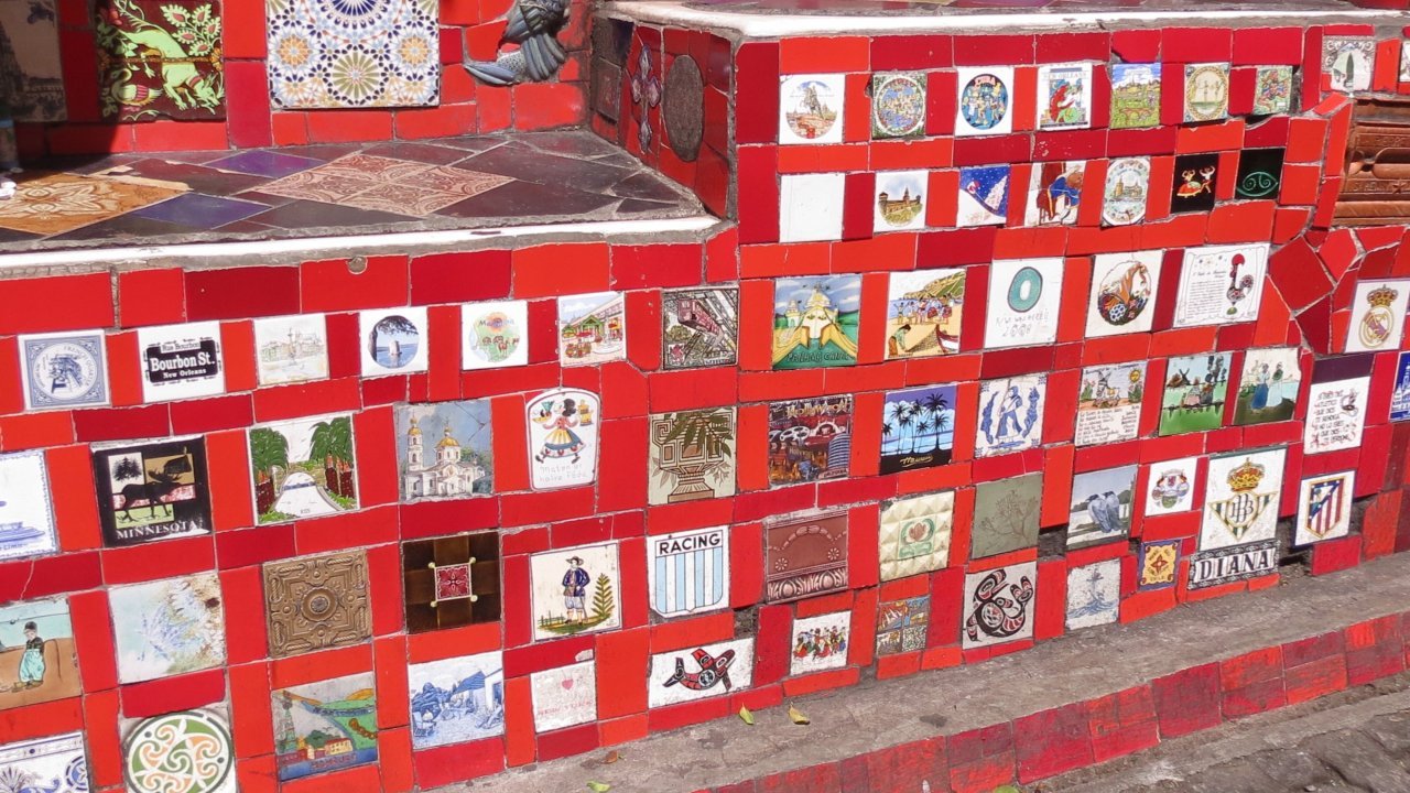 Tiles at Selaron Steps