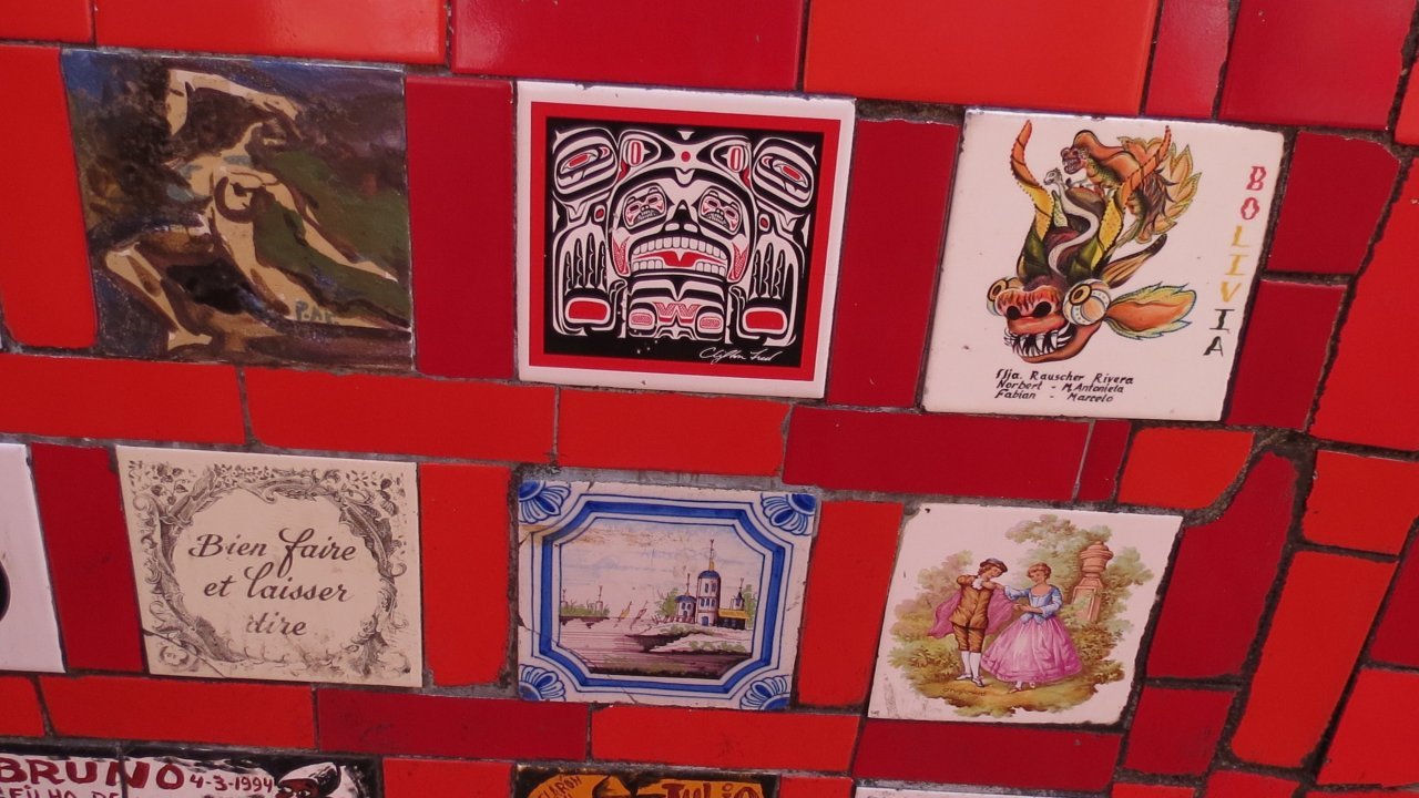 Tiles at Selaron Steps