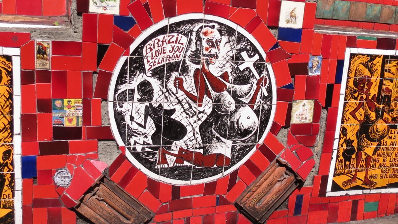 Tiles at Selaron Steps