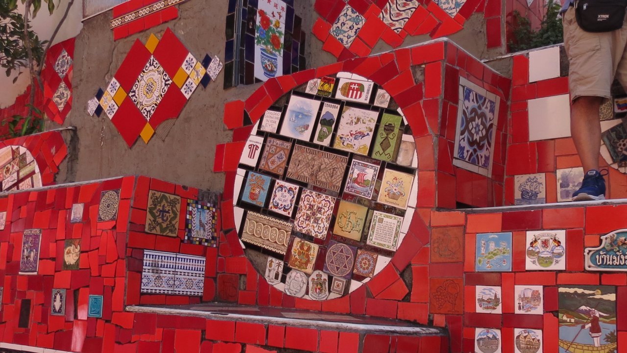 Tiles at Selaron Steps