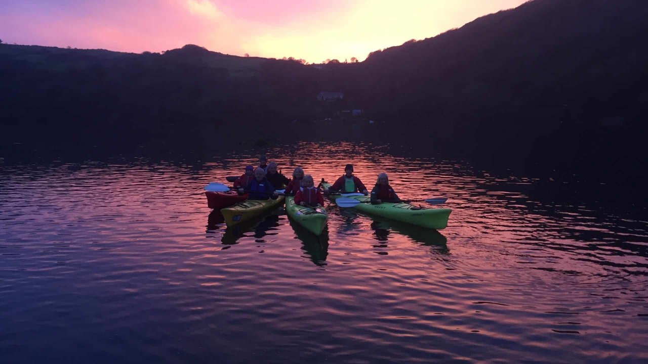 Lough Hyne Night Kayaking Tour Sunset