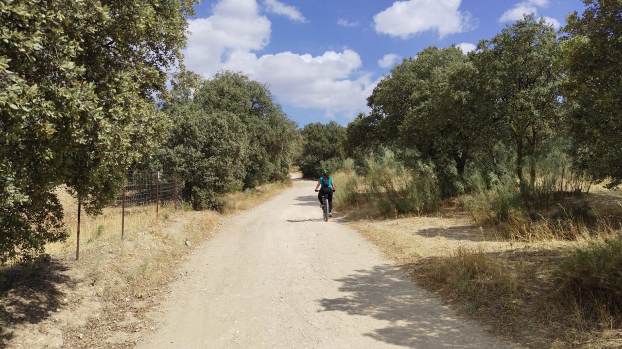 Cycling through Spanish countryside