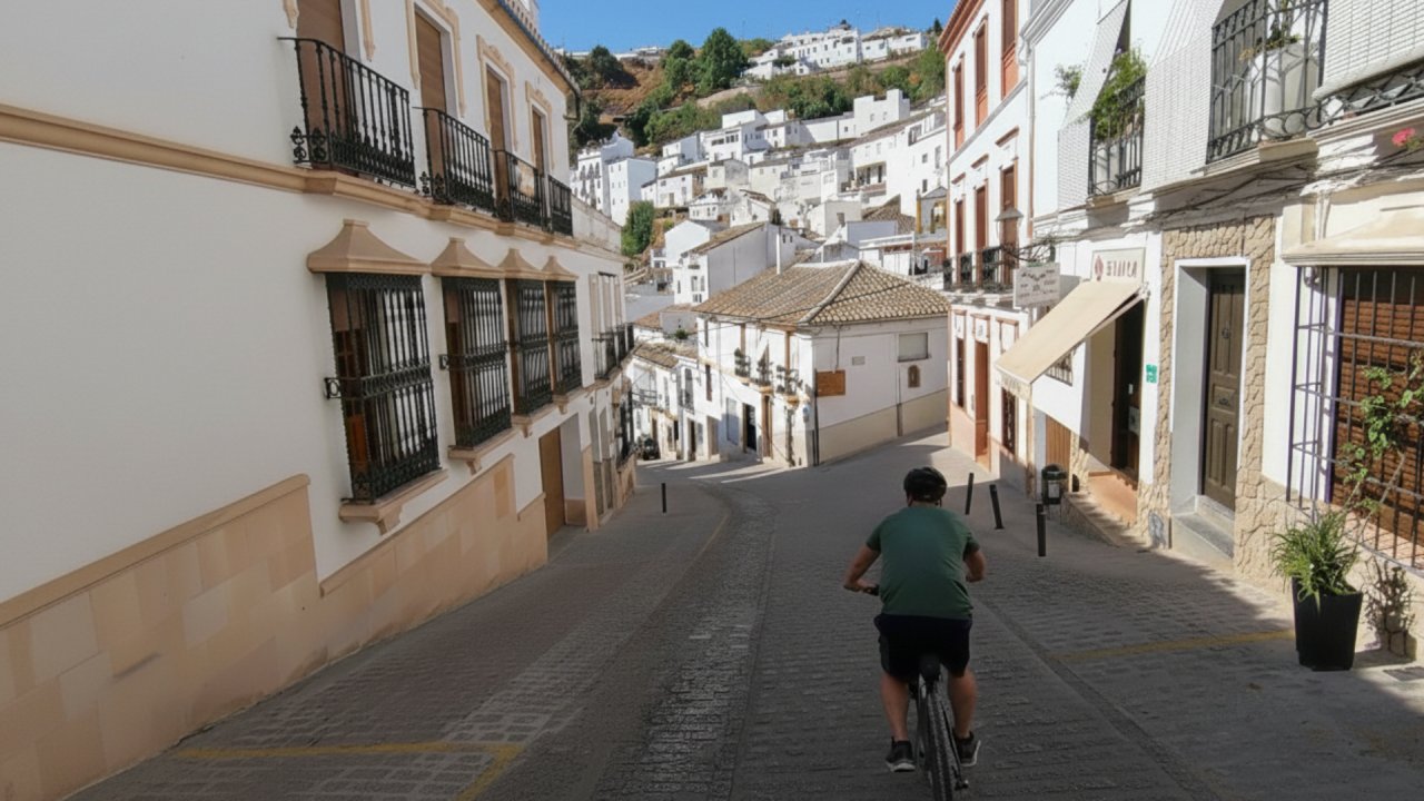 Cycle through Setenil de las Bodegas