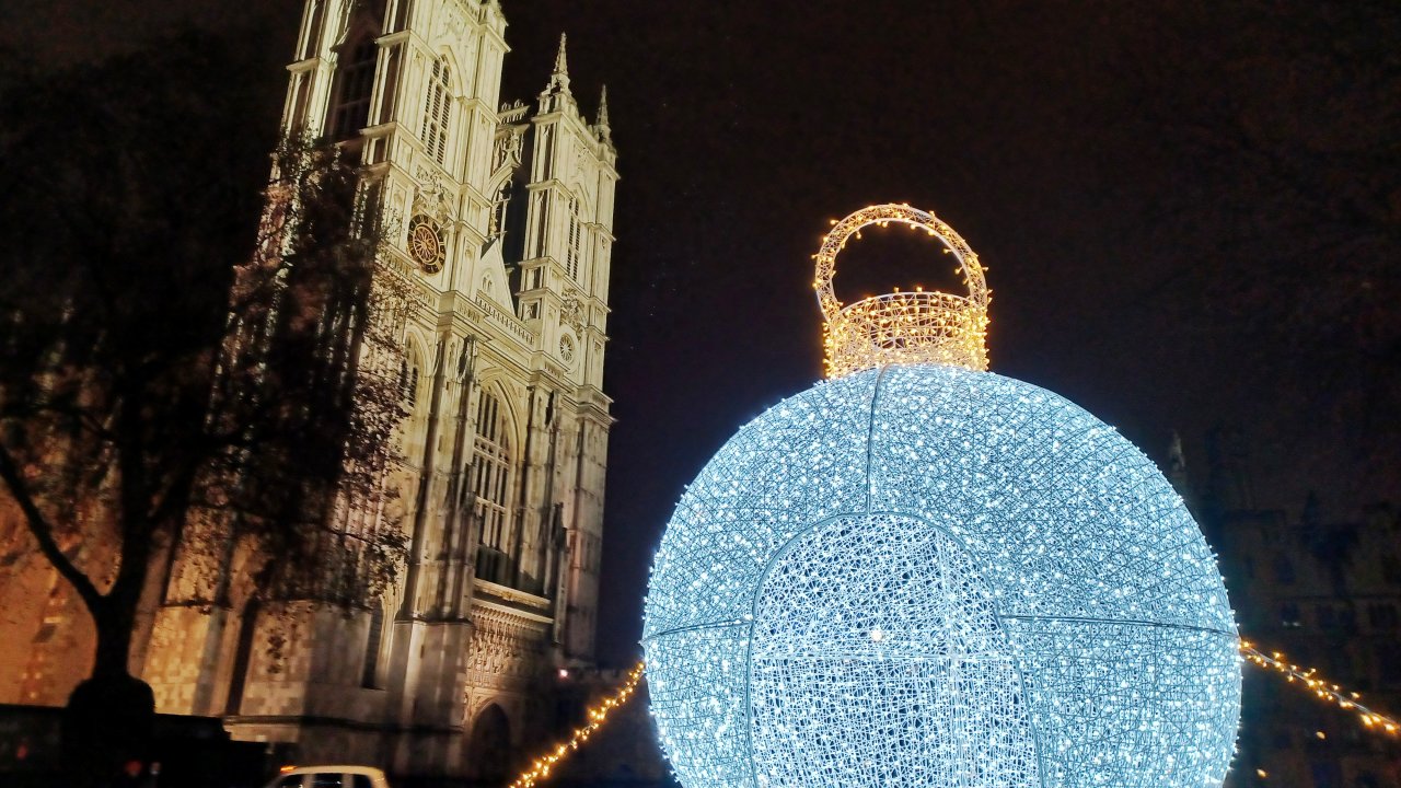 Westminster Abbey Christmas Lights