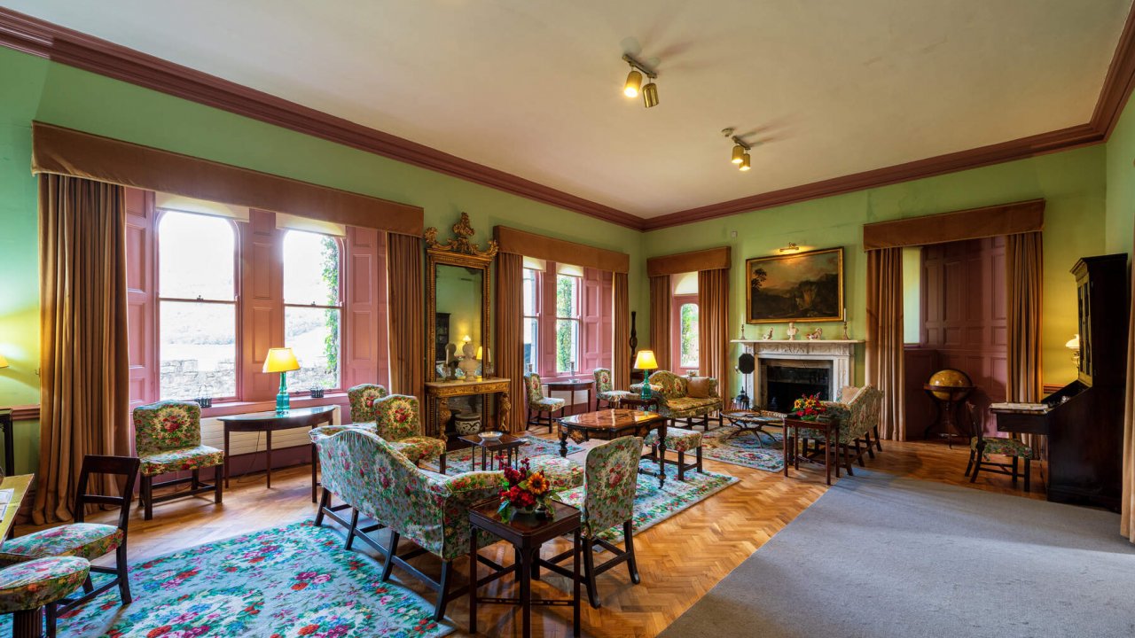 Glenveagh Castle drawing room