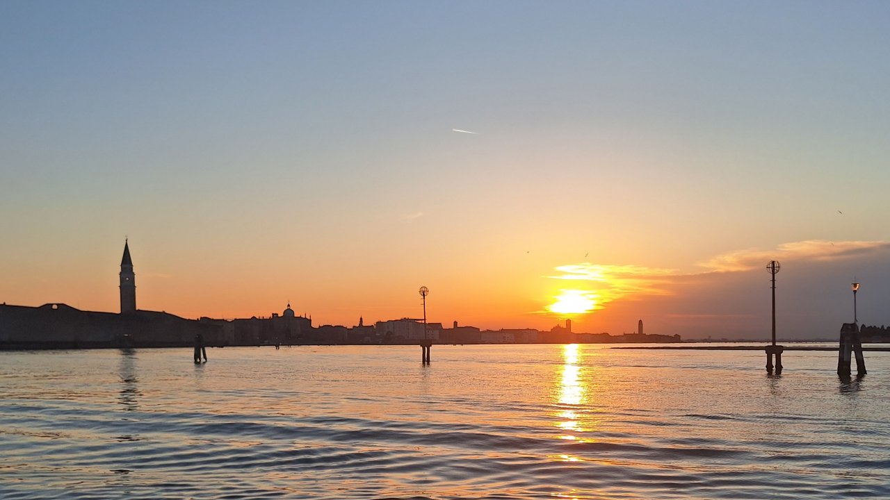 Sunset over the Venice Lagoon