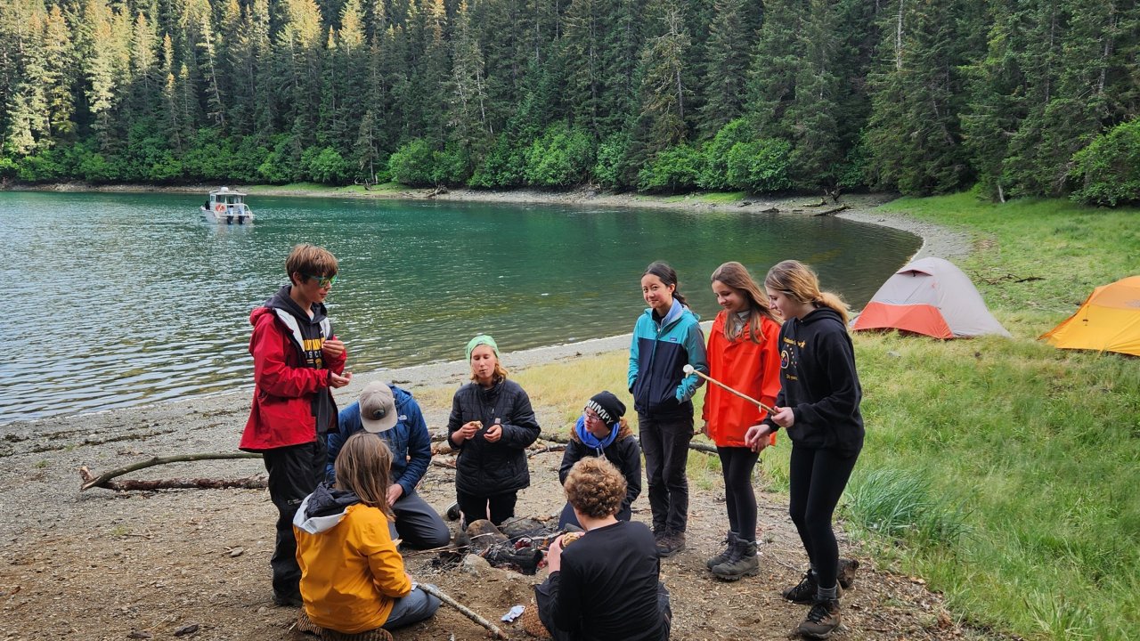 Camp at Tutka Bay Lagoon.