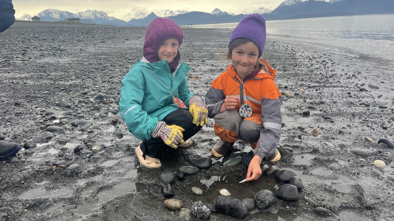 SPIT Kids explore the beaches of the Homer Spit.