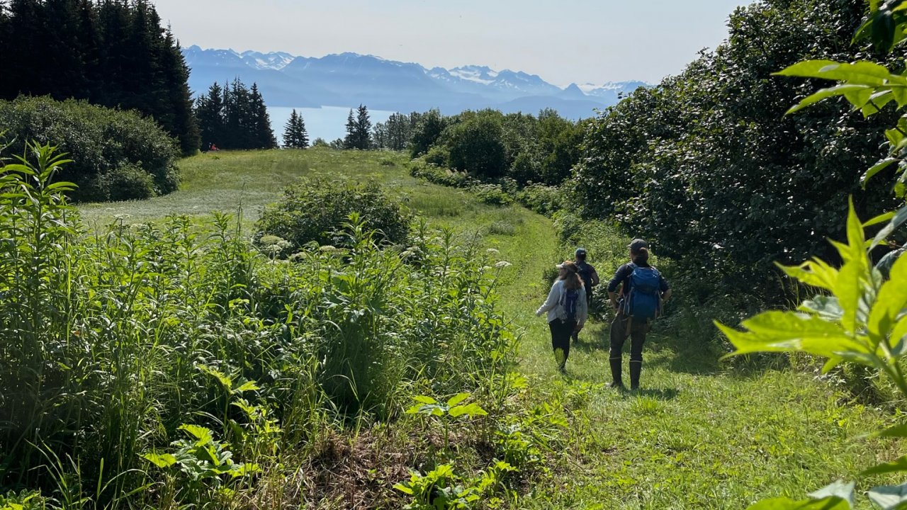 Headed to the Glacier View Trail.