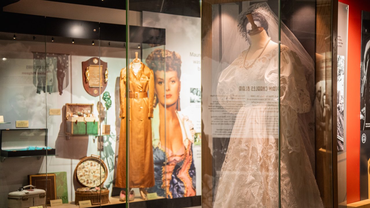 Maureen O'Hara was a friend and patron of the museum