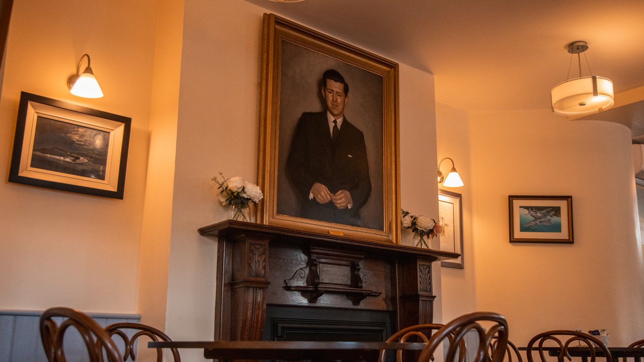 Brendan O'Regan was the Catering Comptroller when chef Joe Sheridan invented the drink here in 1943