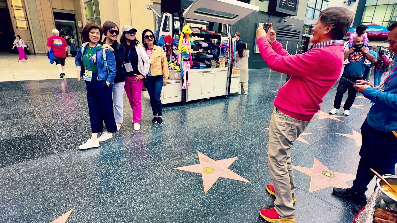 Start and Finish on the Walk of Fame