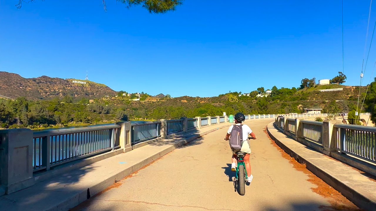 Ride to Lake Hollywood in the Hills