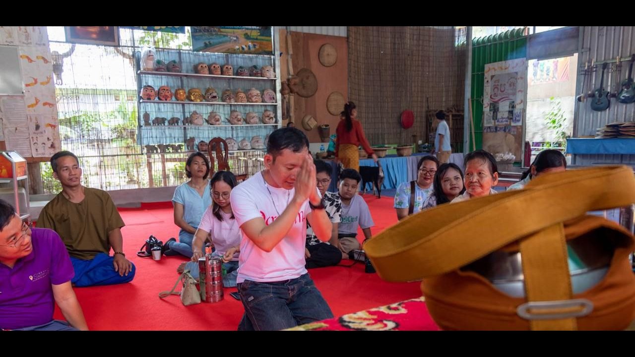 Dalien Cultural Immersions Starts With Alms Giving And Receiving Insights & Blessing From A Person with Silas. You Can Simply Observe or Immerse.