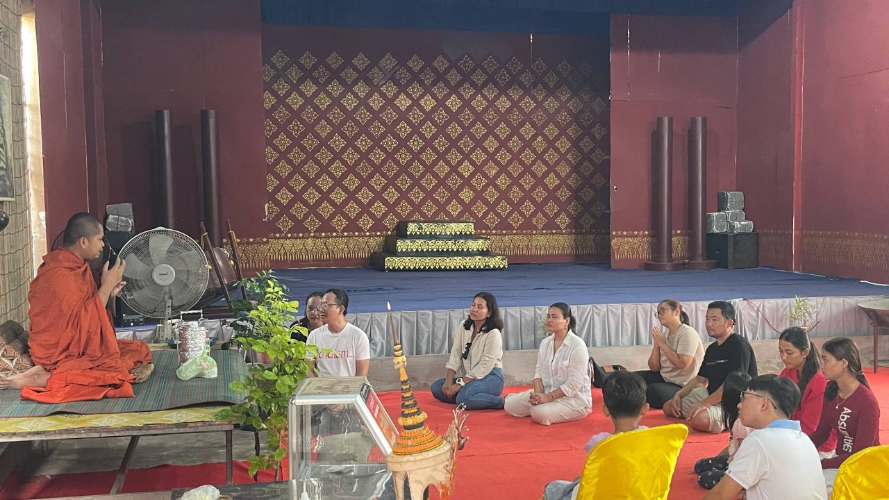 Dalien Cultural Immersions Starts With Alms Giving And Receiving Insights & Blessing From A Person with Silas. You Can Simply Observe or Immerse.