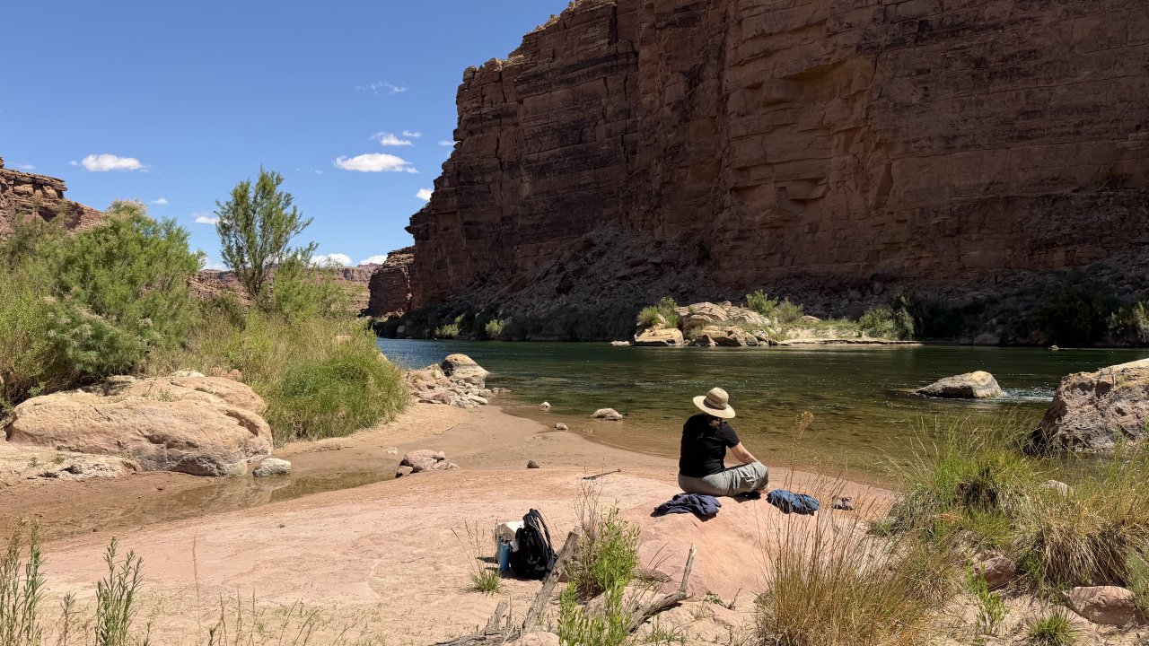 Relaxing by the river