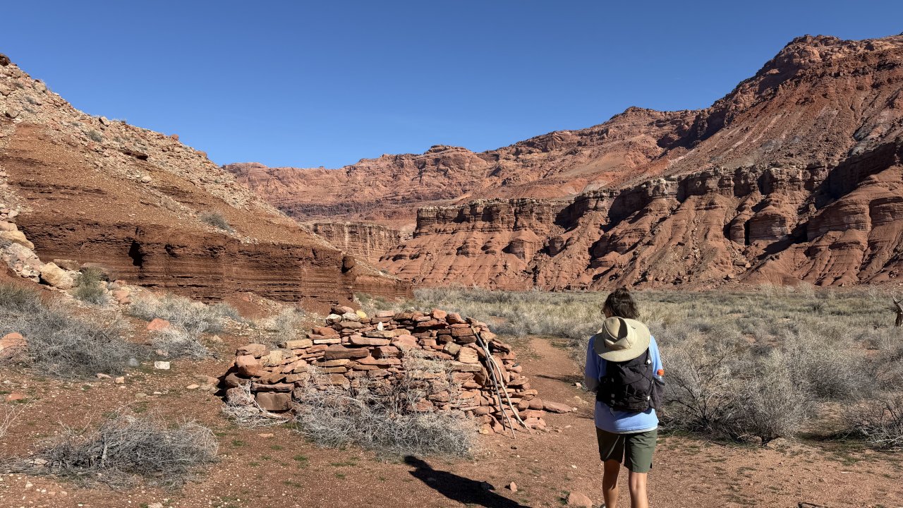 Visiting historical sites along the trail