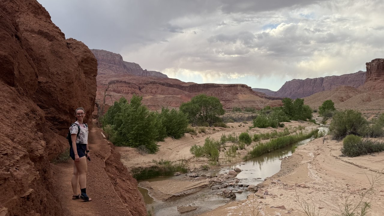 Hiking next to the Paria River