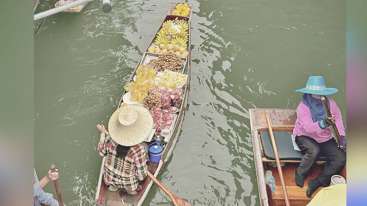 The Maeklong Edit (Samut Songkhram): A train through a market. A floating market at dawn. The countryside Bangkok keeps to itself.