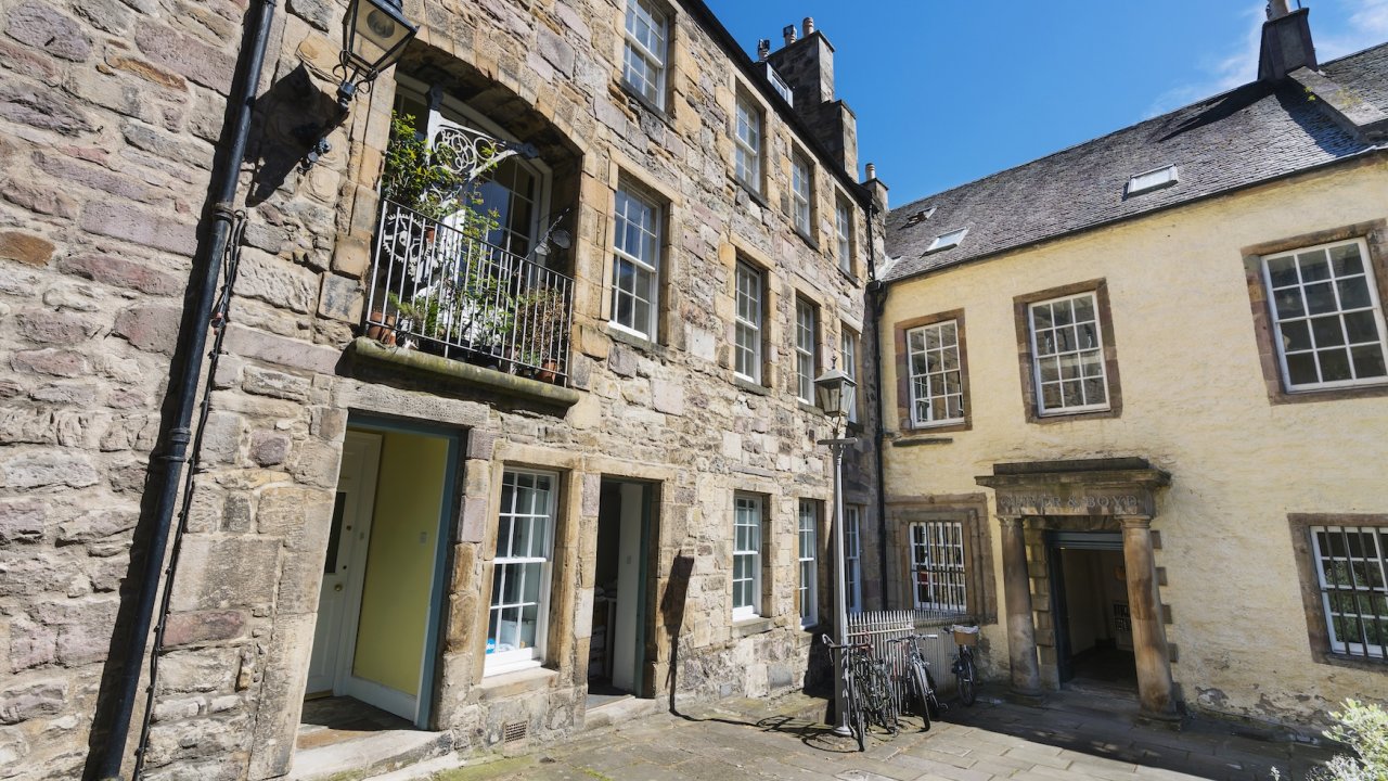 Tweeddale Court, seen in Outlander