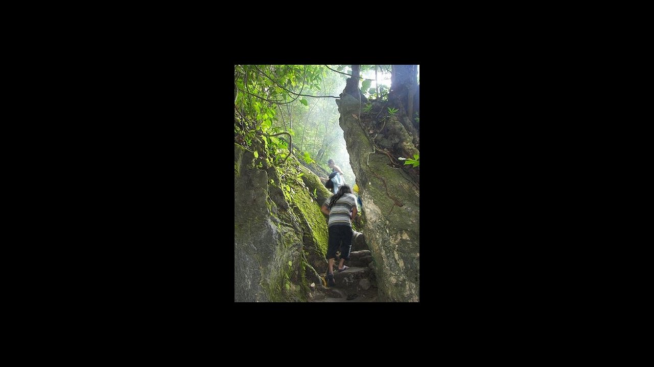 climb up to 2nd fall